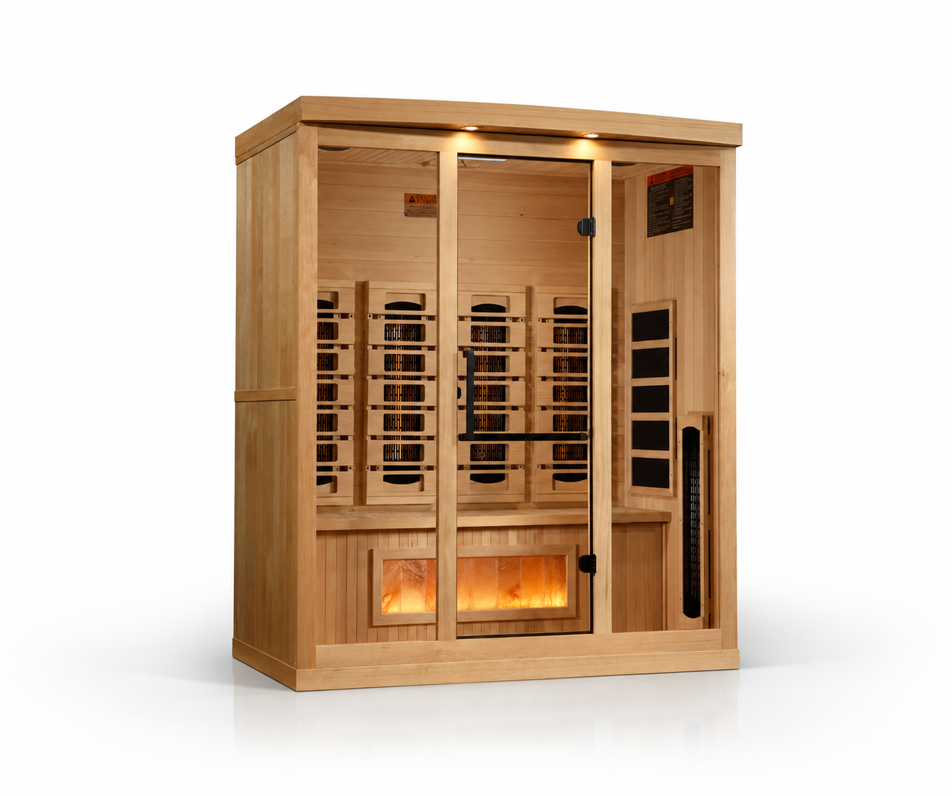 Golden Designs Reserve 4-Person Full Spectrum Infrared Sauna with Himalayan Salt Bar