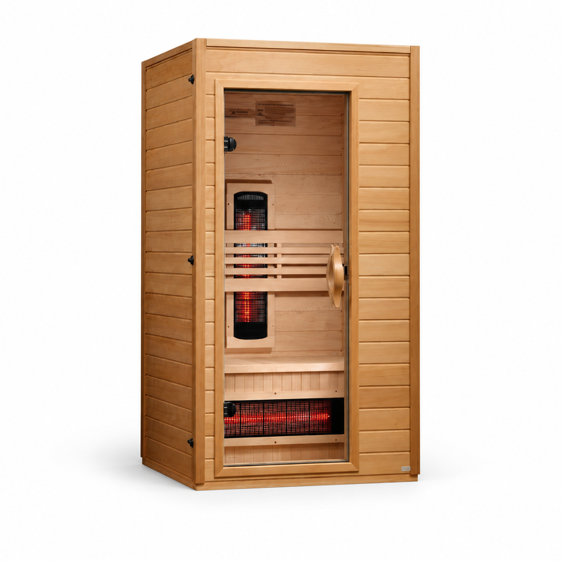 Golden Designs Dynamic Martin 1–2 Person Full Spectrum Infrared Sauna – Near-Zero EMF & FAR Infrared Home Sauna