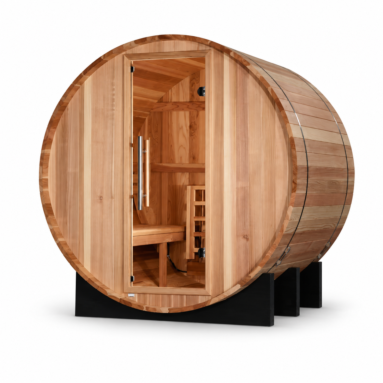 Golden Designs St. Moritz 2-Person Barrel Traditional Sauna