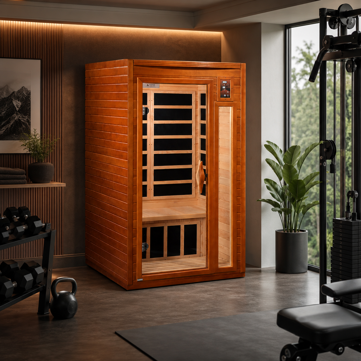 Golden Design Barcelona Elite 1–2 Person Ultra Low EMF Infrared Sauna