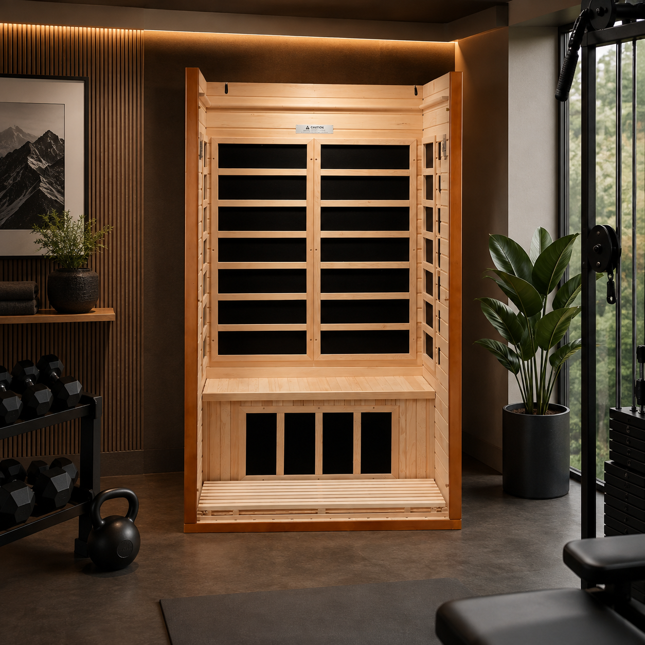 Golden Design Barcelona Elite 1–2 Person Ultra Low EMF Infrared Sauna