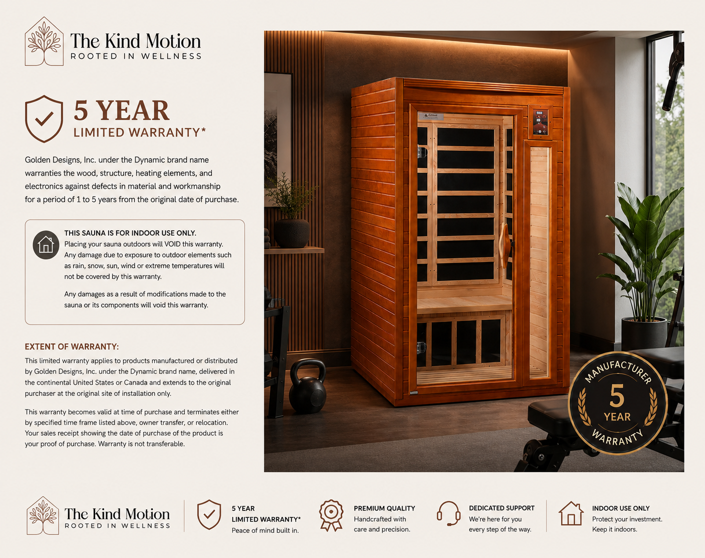 Golden Design Barcelona Elite 1–2 Person Ultra Low EMF Infrared Sauna