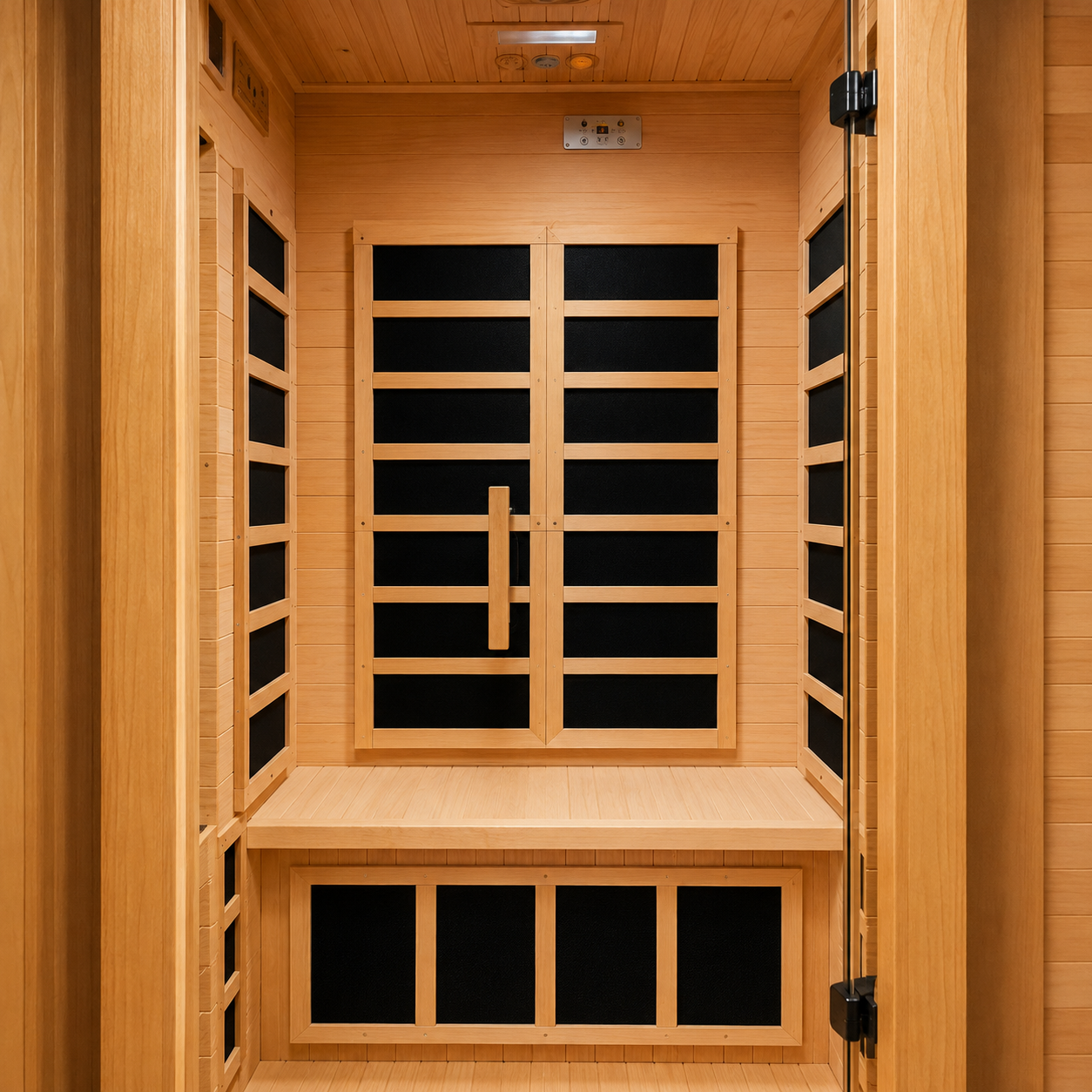 Dynamic "Gracia" 1-2 Person Low EMF Far Infrared Sauna | Canadian Hemlock