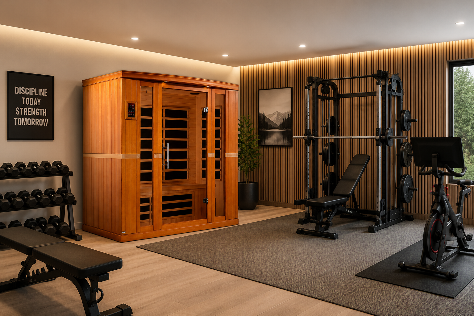 Dynamic Bergamo 4-Person Low EMF FAR Infrared Sauna