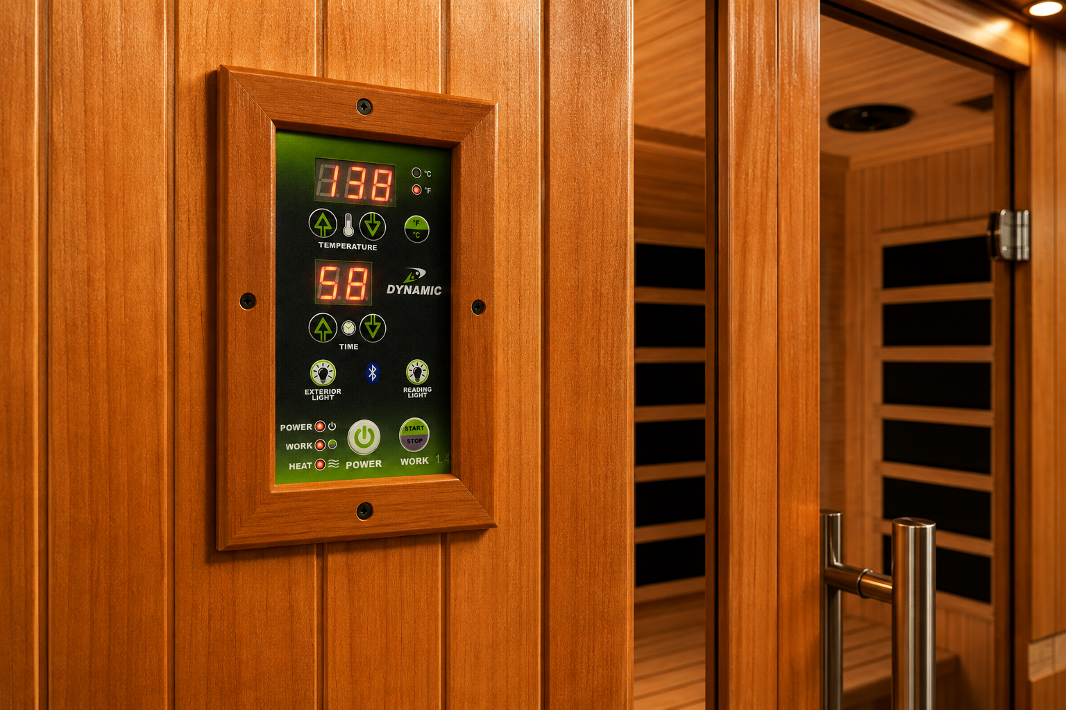 Dynamic Bergamo 4-Person Low EMF FAR Infrared Sauna