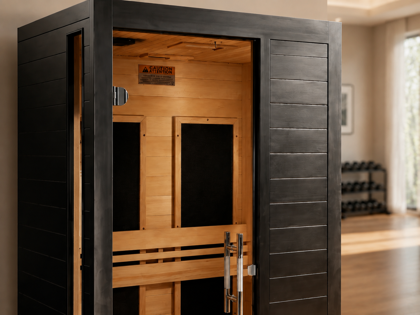 Golden Designs Dynamic Veneto 1–2 Person Low EMF Infrared Sauna
