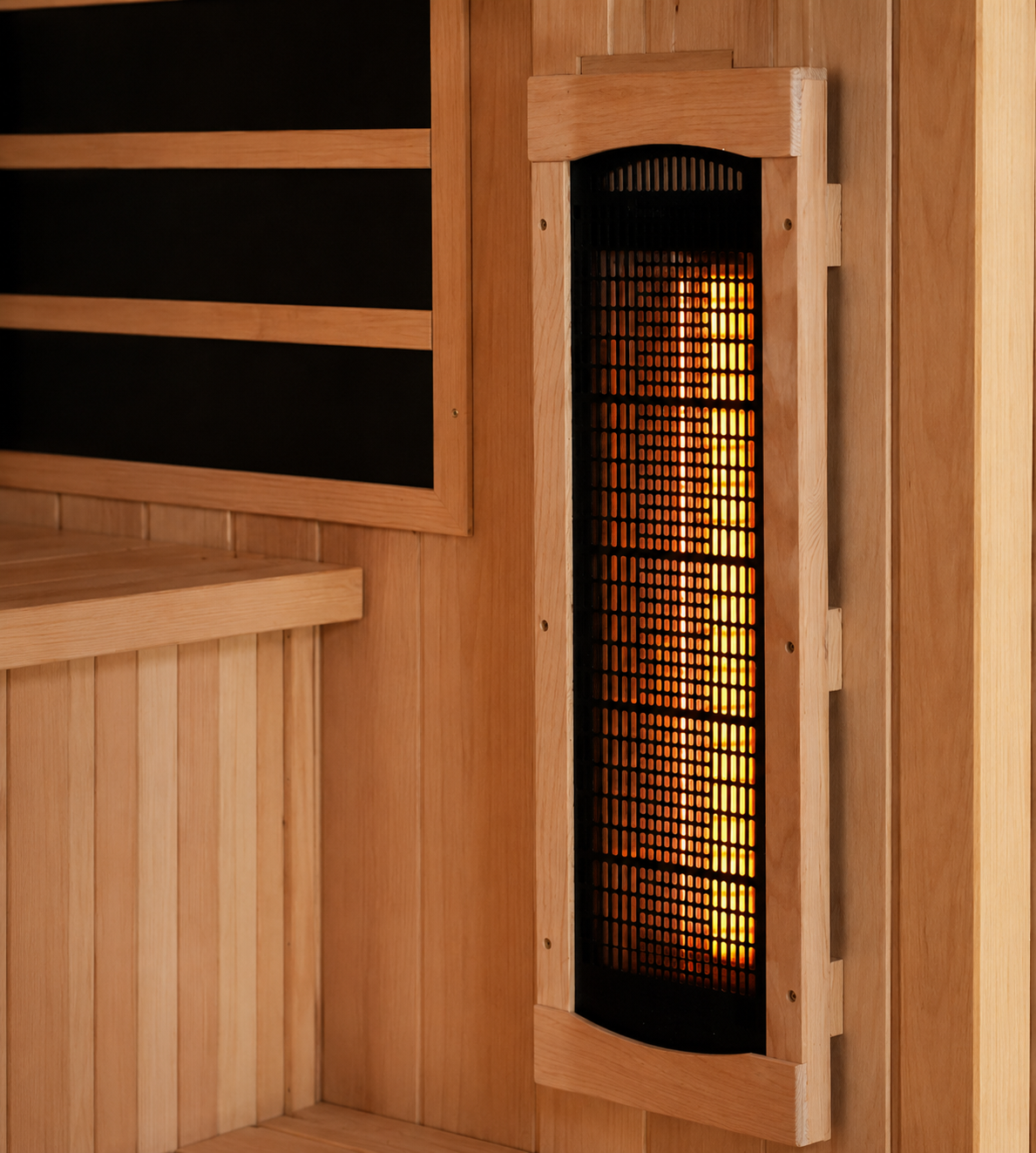 Golden Designs Reserve 4-Person Full Spectrum Infrared Sauna with Himalayan Salt Bar