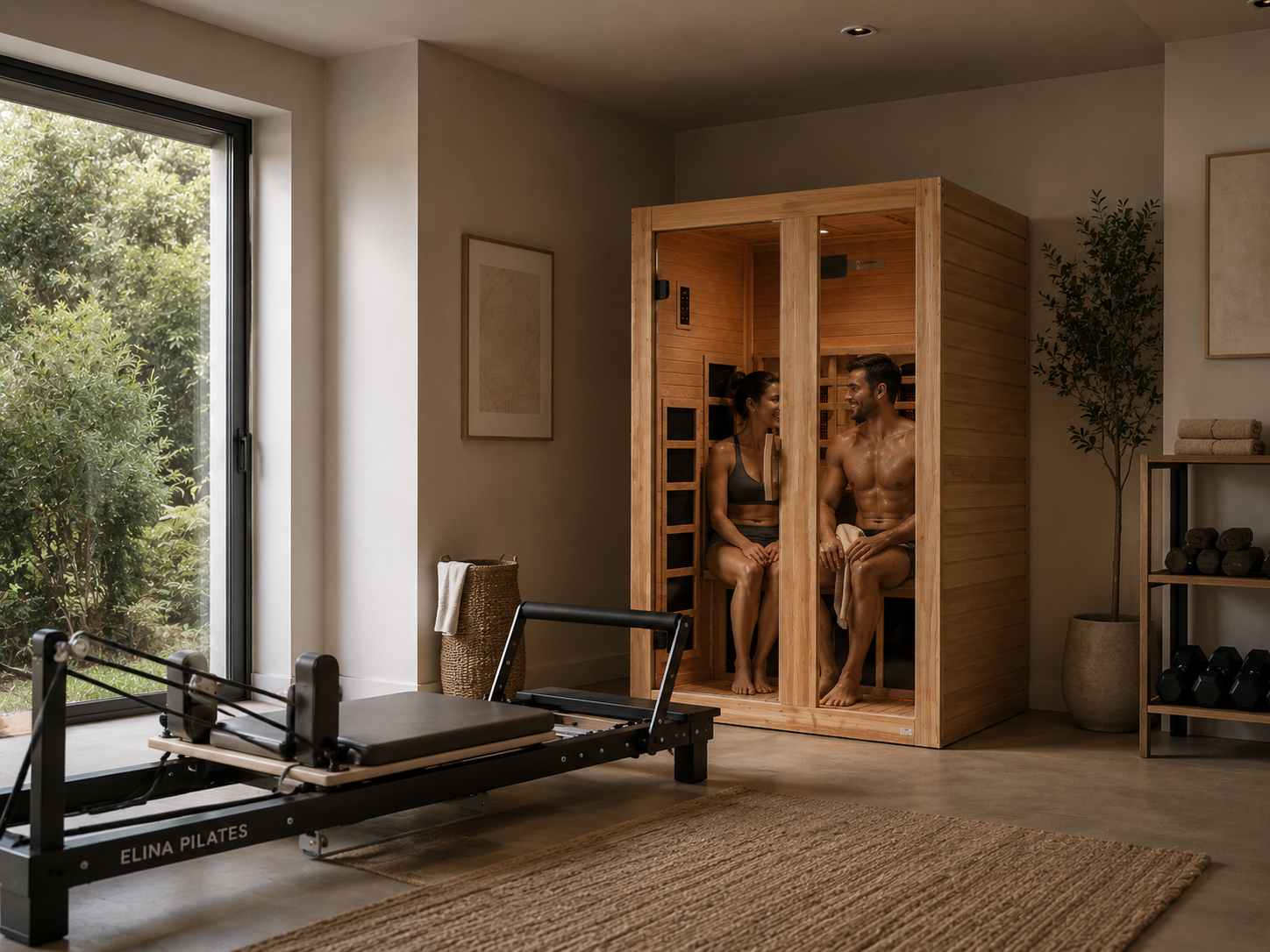 Golden Designs Serena 2-Person Full Spectrum Infrared Sauna