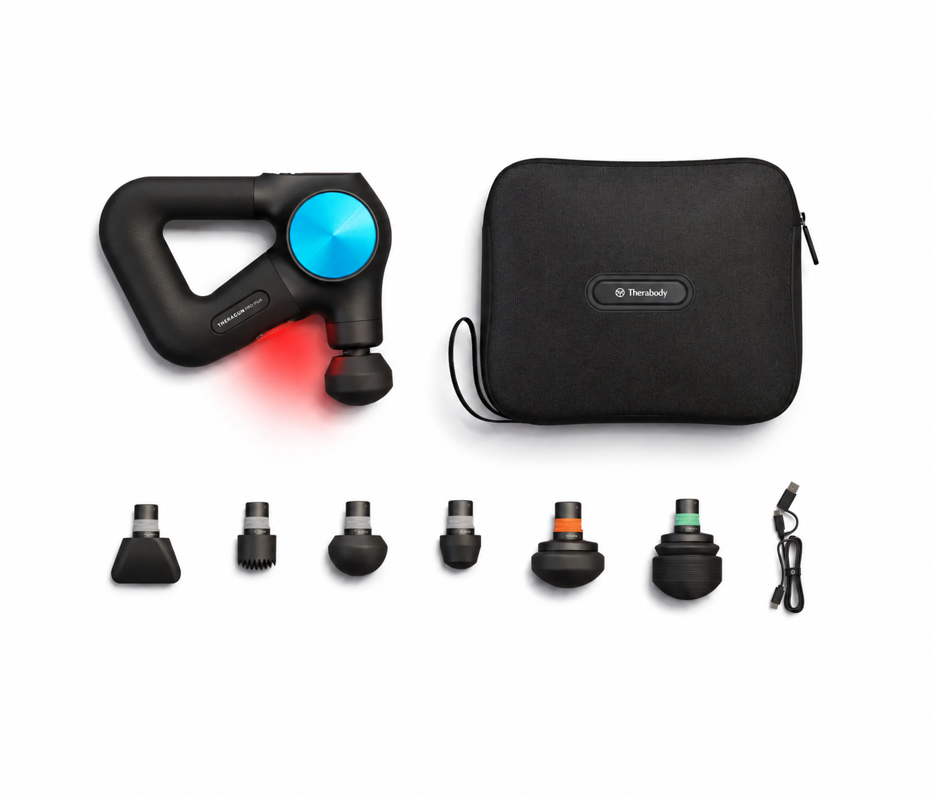 Therabody PRO Plus Massage Gun with Heat | LED & Vibration Therapy