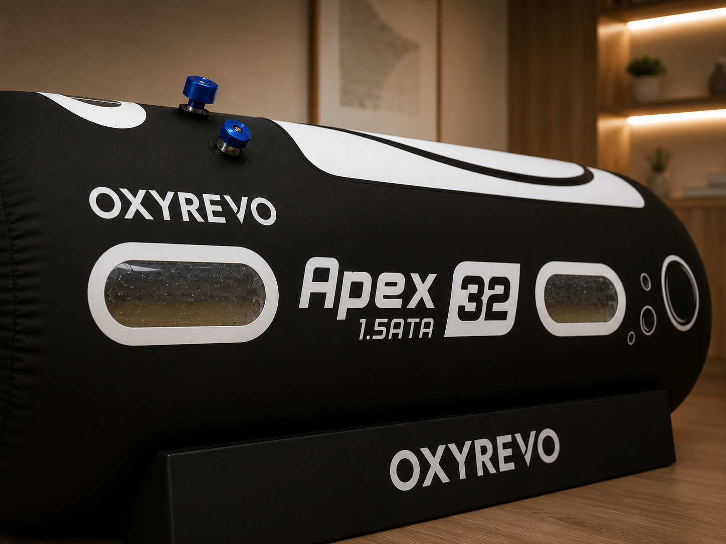 OXYREVO Apex 32 Portable Hyperbaric Oxygen Chamber | 1.5 ATA Home Wellness HBOT