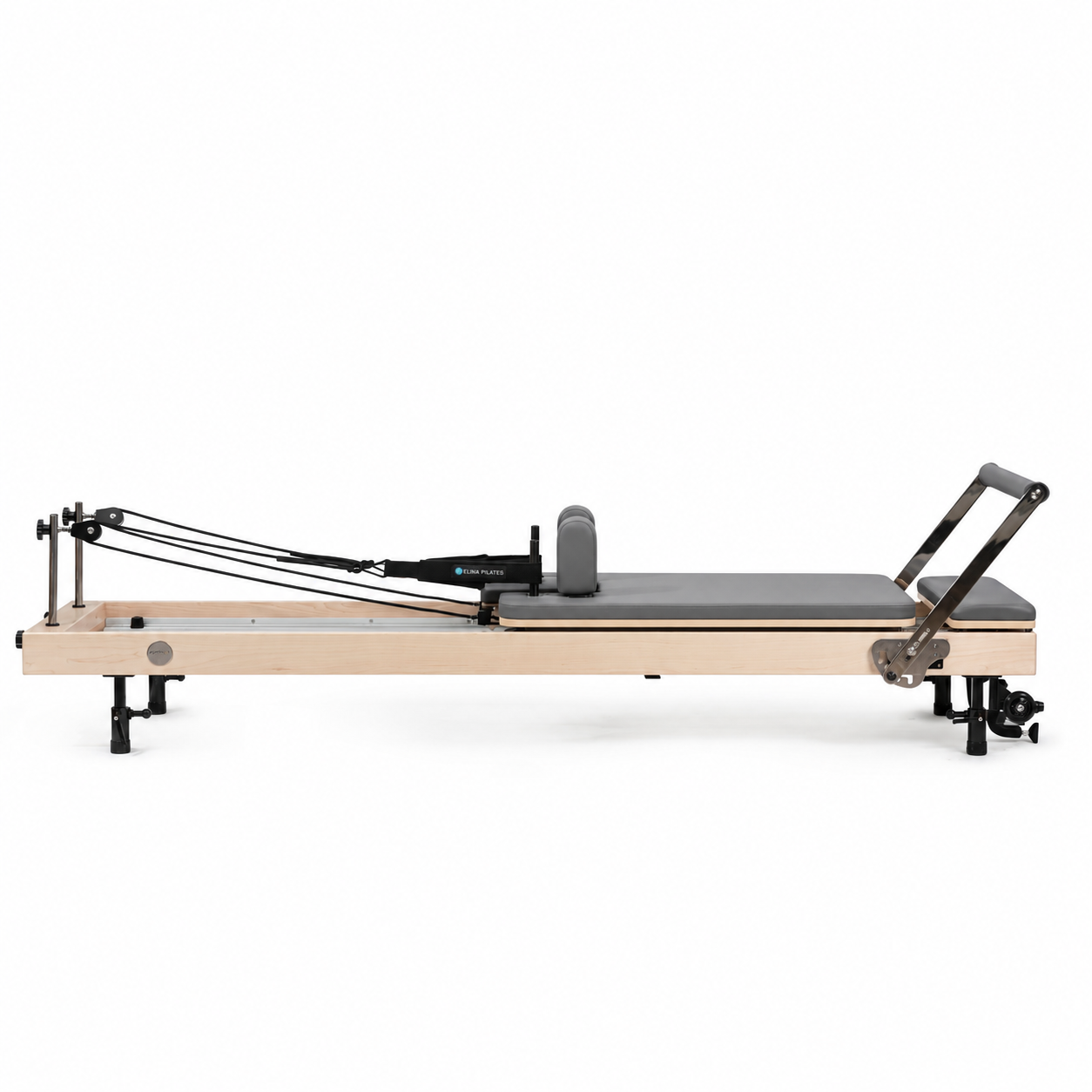 Elina Pilates® Vertical Wood Reformer Bundle | Space-Saving Studio Quality Solid Maple