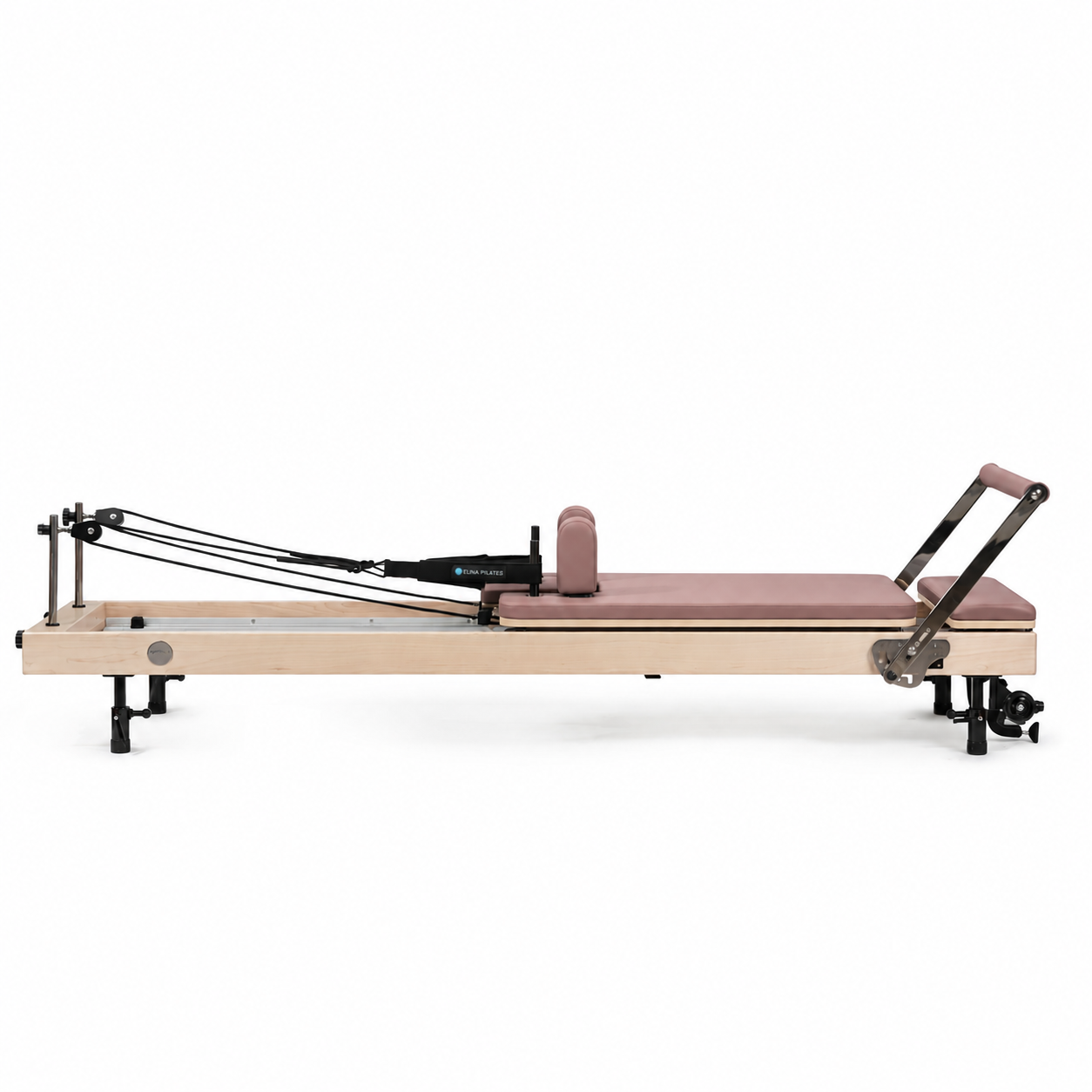 Elina Pilates® Vertical Wood Reformer Bundle | Space-Saving Studio Quality Solid Maple