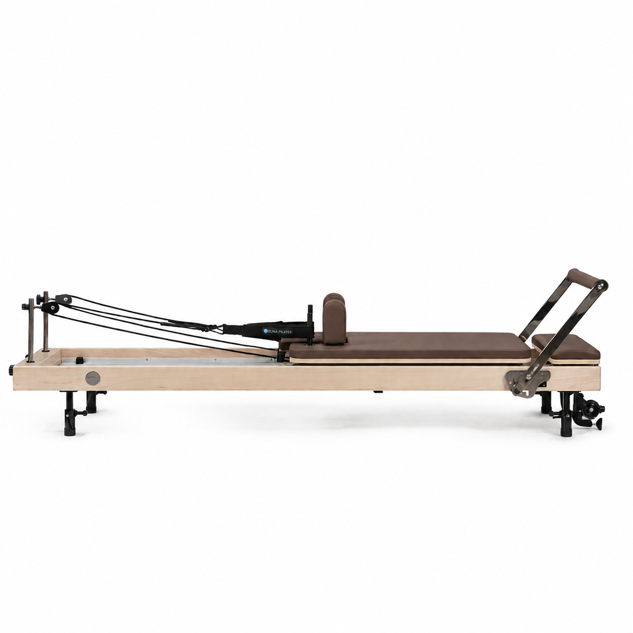 Elina Pilates® Vertical Wood Reformer Bundle | Space-Saving Studio Quality Solid Maple