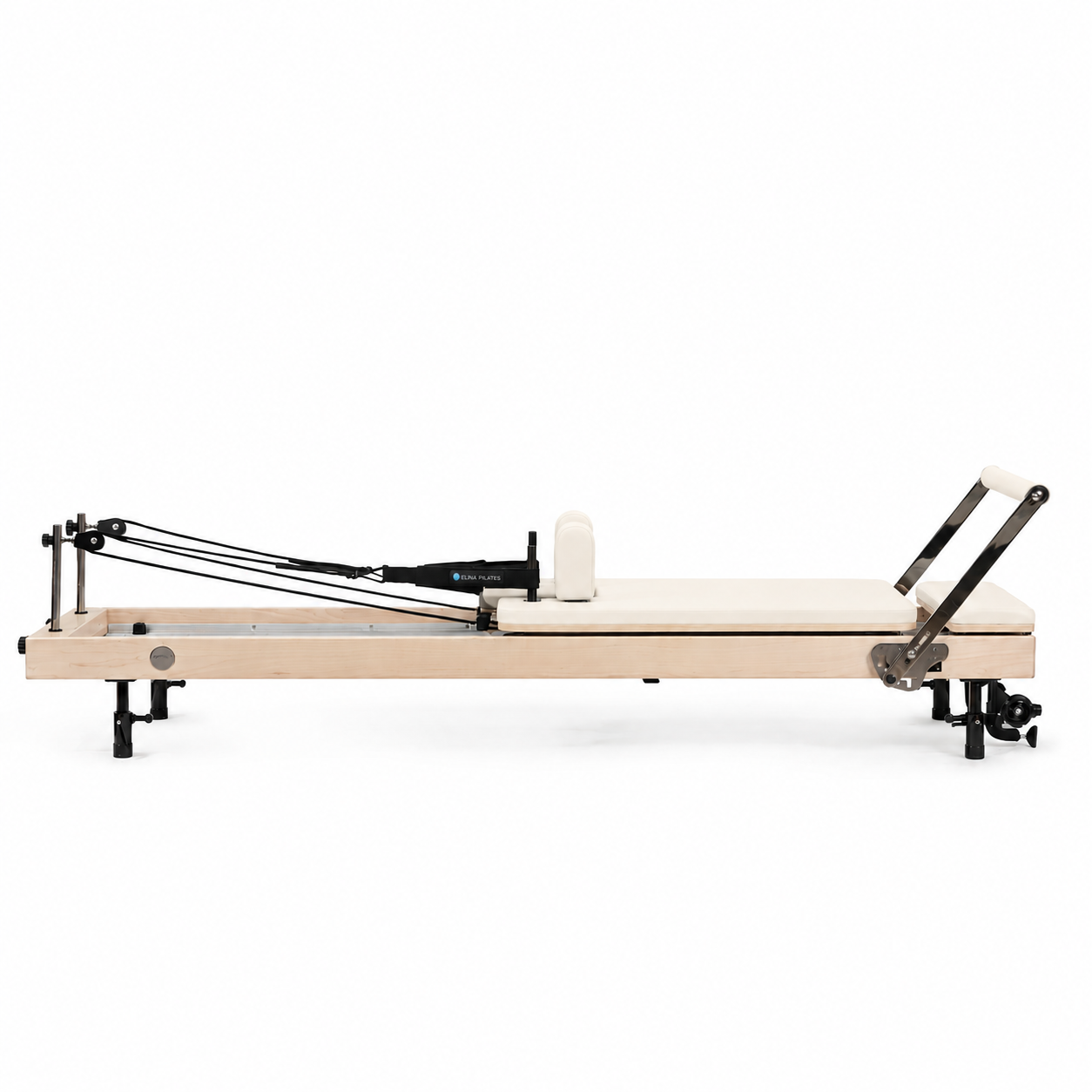 Elina Pilates® Vertical Wood Reformer Bundle | Space-Saving Studio Quality Solid Maple