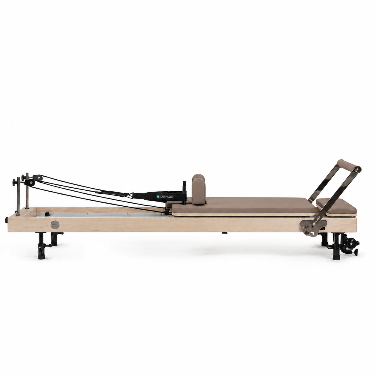 Elina Pilates® Vertical Wood Reformer Bundle | Space-Saving Studio Quality Solid Maple