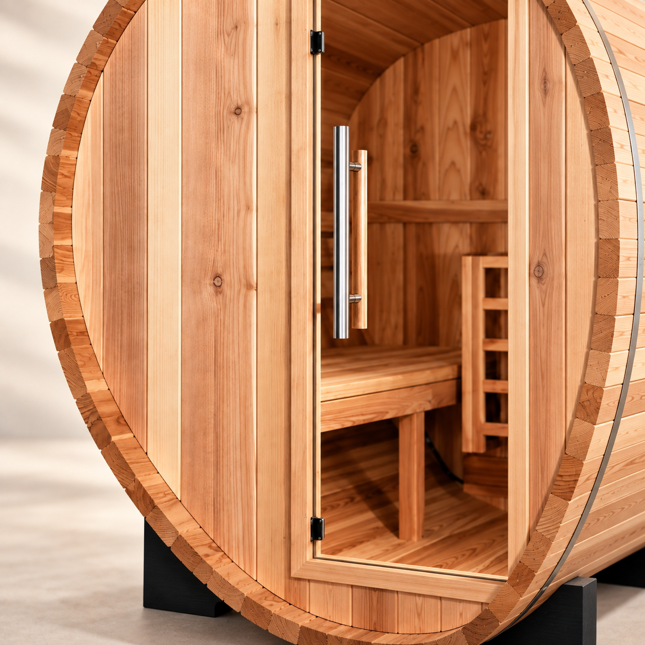 Golden Designs St. Moritz 2-Person Barrel Traditional Sauna