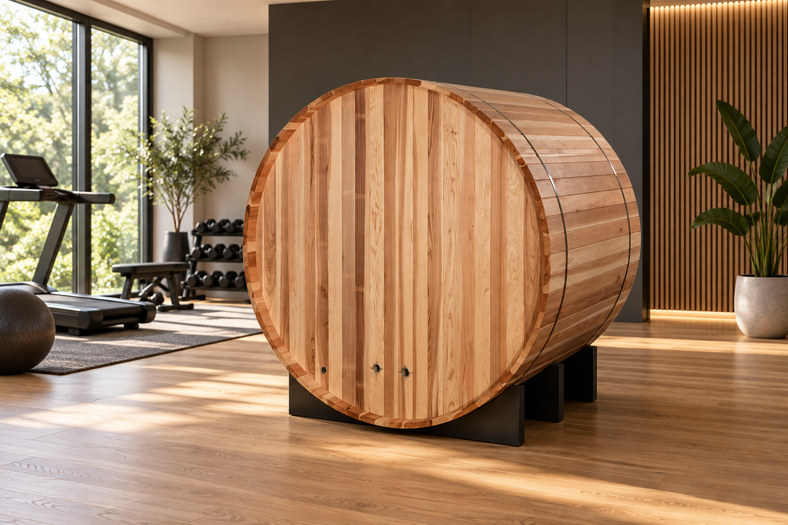 Golden Designs St. Moritz 2-Person Barrel Traditional Sauna
