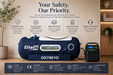 Elite 36 hyperbaric chamber trust and safety graphic featuring ISO 13485 and CE certifications with premium safety-focused design.