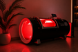 Red light therapy inside of quest 36 oxyrevo hyperbaric chamber 
