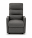 Standard gray hyperbaric chamber chair front view on a white background with natural shadow